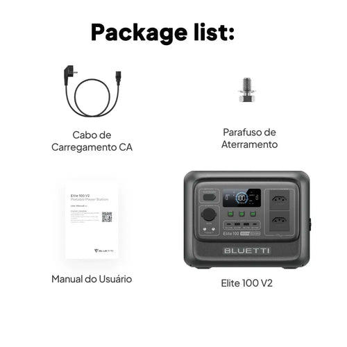 BLUETTI Elite 100 V2 Portable Power Station 1800W 1024Wh Outdoor Emergency Power Supply Solar Generator