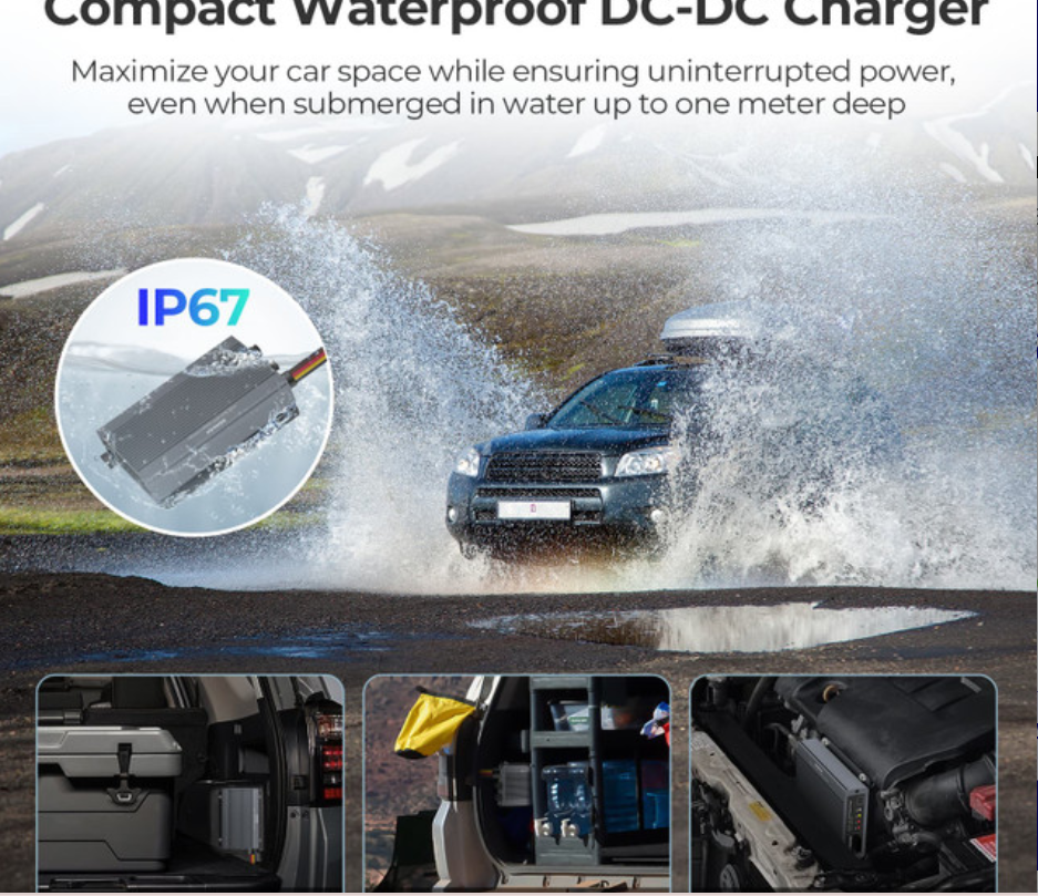 Renogy IP67 50A DC-DC Battery Charger with MPPT & Bluetooth Monitoring