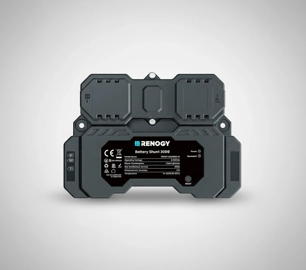 Renogy Battery Shunt 300 Smart Battery Monitor for SOC, Voltage & Current Tracking