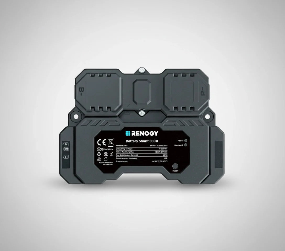 Renogy Battery Shunt 300 Smart Battery Monitor for SOC, Voltage & Current Tracking